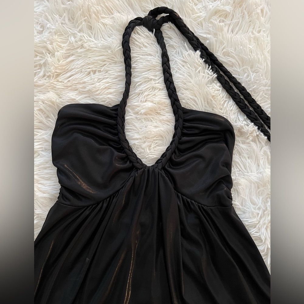 EUC Leather look halter top